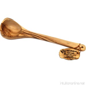 Handcrafted olive wood Soup Ladle - Medium ( length 12 inches) - Asfour Outlet Trademark - B00GPIBZ14